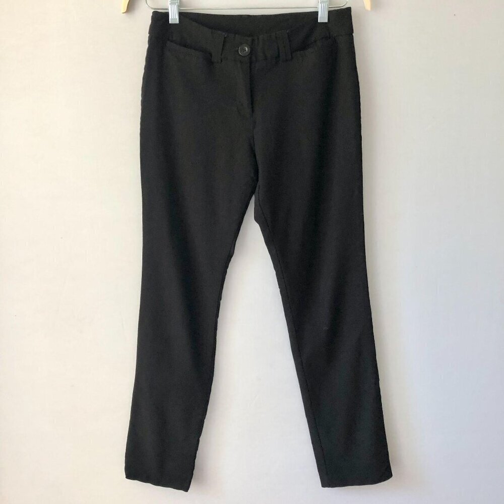 Color Swatch Black Stretch Knit Dress Pants M